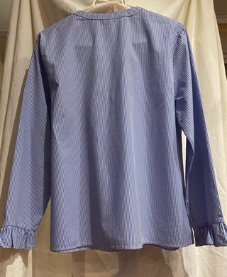 Camisa Stradivarius Rayas Volante Lazada Talla M