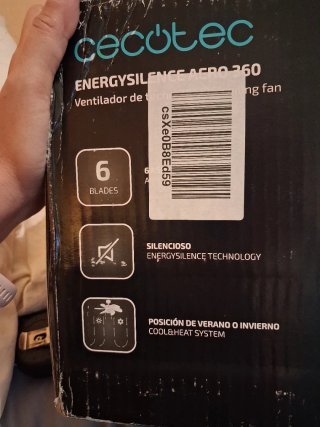 Lámpara ventilador de techo 5 aspas
