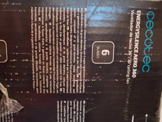 Lámpara ventilador de techo 5 aspas