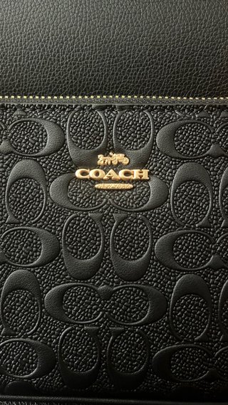 Borsa Coach Nera con Catena Oro