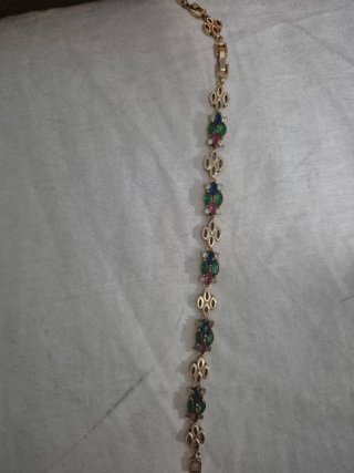 Pulsera Corazones con Piedras Multicolor
