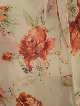 Chal floral 45x220 cm