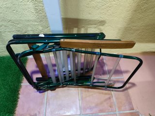 Tumbona Plegable Metal Madera