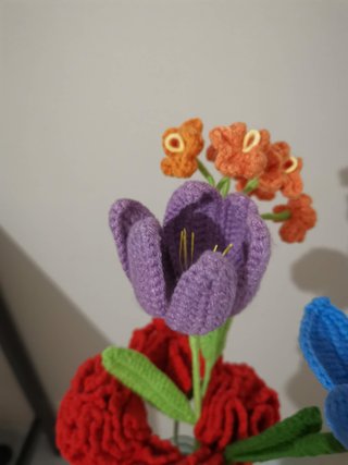 Mazzo Fiori Uncinetto Fatto a Mano