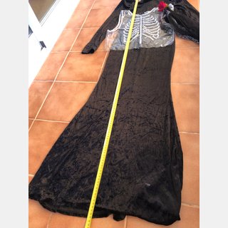 Disfraz Catrina niña 10-11 años largo 128 cm
