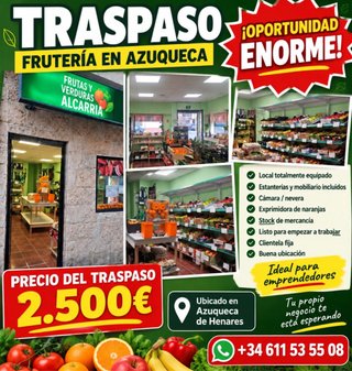 Frutería en funcionamiento