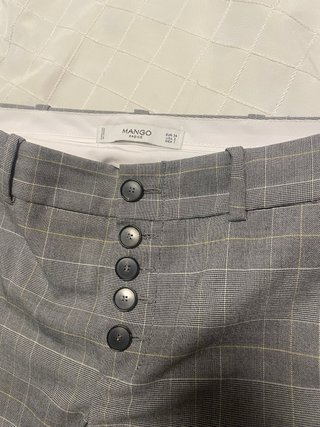 Pantalón Mango cuadros talla 34