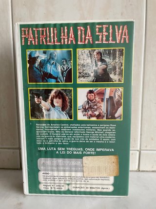 VHS Jungle Assault Patrulha da Selva Vintage 1990