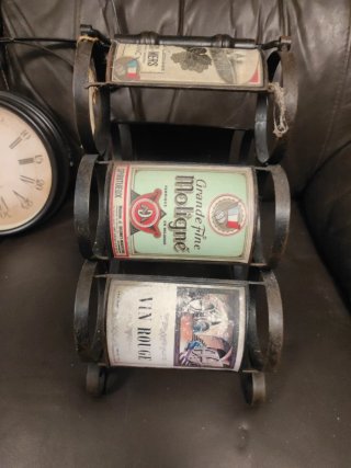 Botellero Metálico Negro