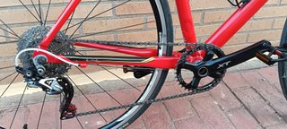 Bicicleta de paseo Btwin Roja