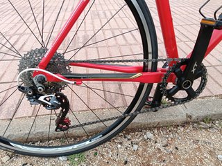 Bicicleta de paseo Btwin Roja