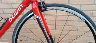 Bicicleta de paseo Btwin Roja