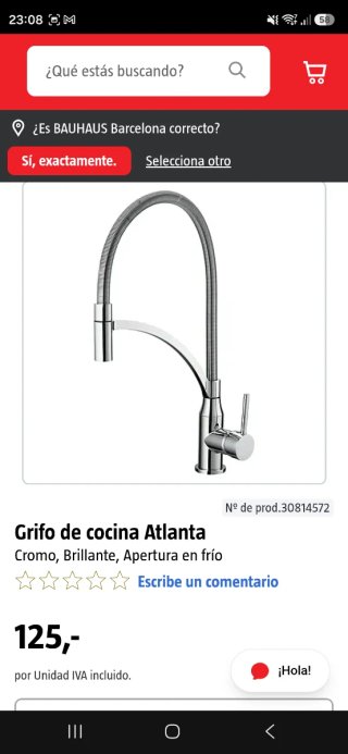 Grifo flexible