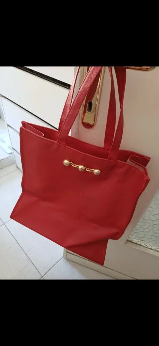 Borsa rossa vintage similpelle