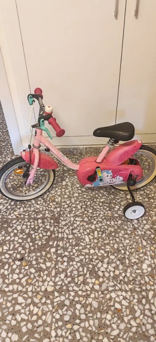 Bicicleta infantil B'TWIN rosa