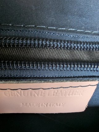 Borsa donna vera pelle Made in Italy rosa cipria