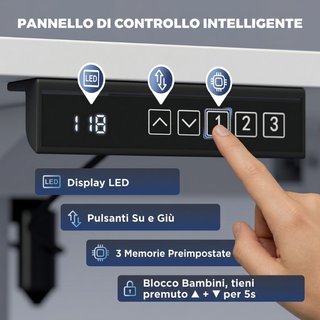 Escritorio Regulable en Altura Eléctrico con Funci