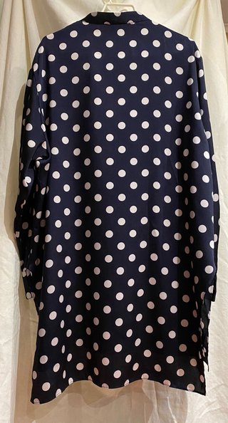 Camisa Zara lunares azul T.M manga larga