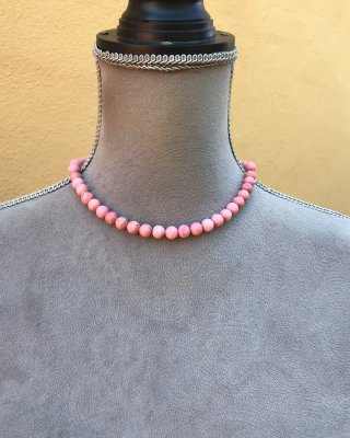 Collar Jaspe Rosa Natural