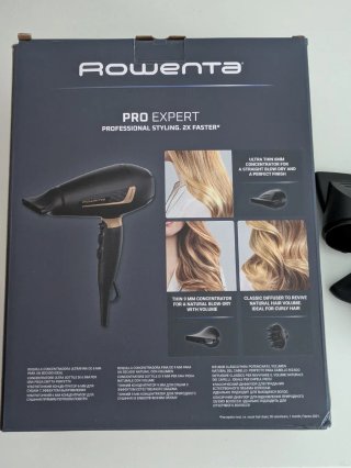 Secador Rowenta Pro Expert 2200W Preto Novo