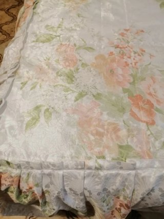Colcha edredón floral