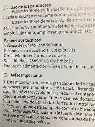 microfono profesional nuevo