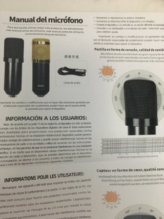 microfono profesional nuevo