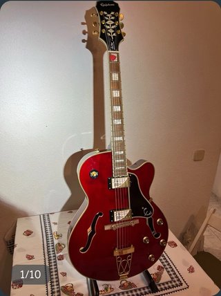 Guitarra Epiphone Emperor II ArchTop Roja