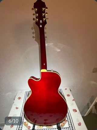 Guitarra Epiphone Emperor II ArchTop Roja