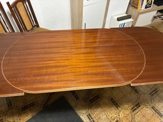 Mesa comedor extensible madera estilo vintage