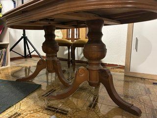 Mesa comedor extensible madera estilo vintage
