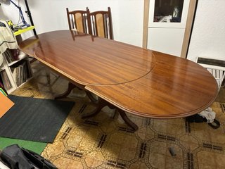 Mesa comedor extensible madera estilo vintage