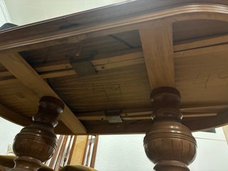Mesa comedor extensible madera estilo vintage
