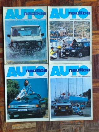Lote 8 revistas coches varios países años 80 y 90