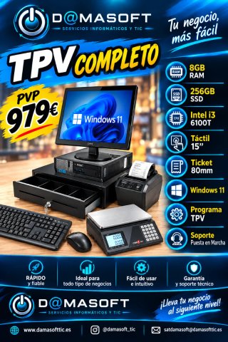 TPV Completo D@MASOFT con Balanza