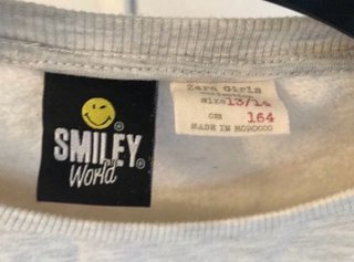 Sudadera Smiley Talla 13/14