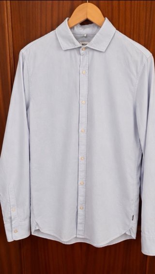 Camisa ECOALF azul algodón Talla S