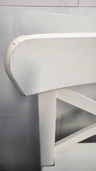 Taburetes Altos Cocina Madera Blancos