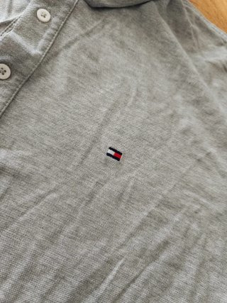 Polo Tommy Hilfiger Gris Slim Fit XL