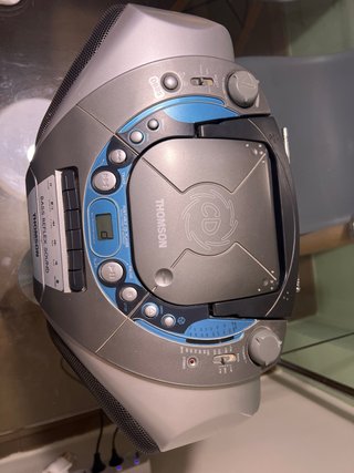 Radio CD Thomson Plata y Azul