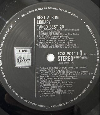 Tango Best 20 - Compilación de Éxitos