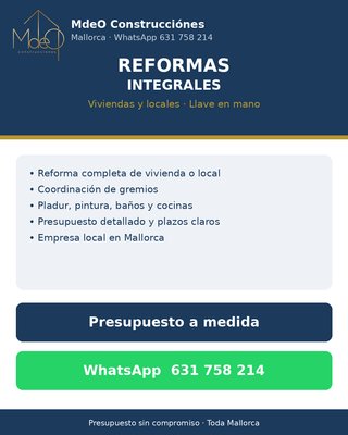 Reformas integrales Mallorca llave en mano