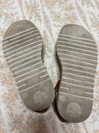 Sandalias Popa Talla 36 Azul/Marrón