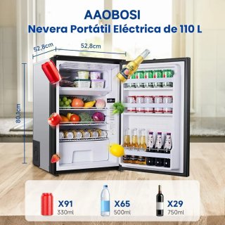 Nevera portátil compresor 110L