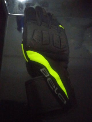 Guantes de moto Bela negros y verdes