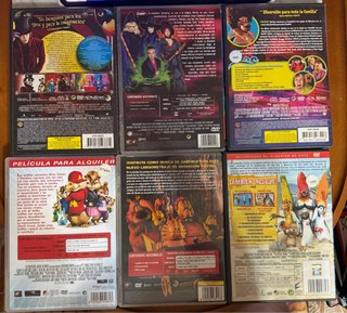 Lote 6 DVDs variados