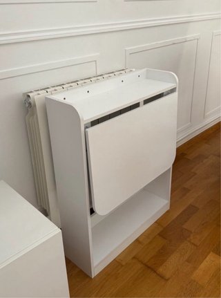 Escritorio de Madera Compacto Plegable (3 Estantes
