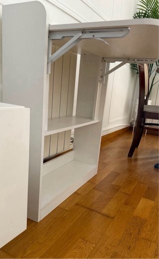 Escritorio de Madera Compacto Plegable (3 Estantes