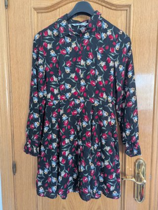 Vestido estampado floral mini