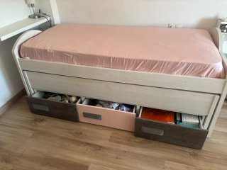 Cama nido 90cm con cajones